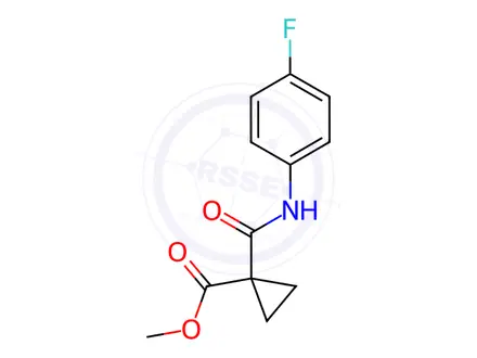 Chemical structure of Methyl 1-((4-fluorophenyl)carbamoyl)cyclopropane-1-carboxylate