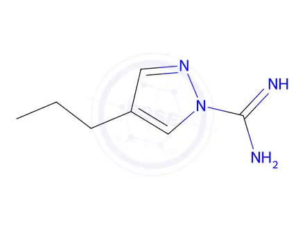Chemical structure of 4-Propyl-1H-pyrazole-1-carboximidamide