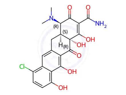 Chemical structure of Demeclocycline Impurity F(EP)