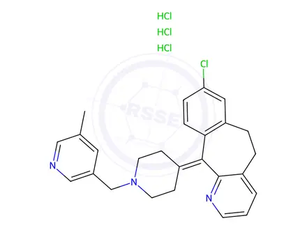 Chemical structure of Rupatadine Trihydrochloride