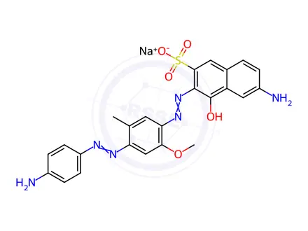Chemical structure of Direct Grey D