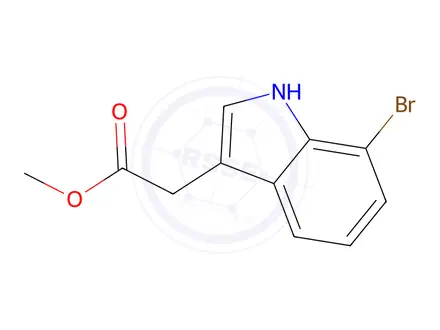Chemical structure of Methyl 7-Bromoindole-3-acetate