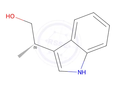 Chemical structure of (S)-2-(1H-indol-3-yl)propan-1-ol