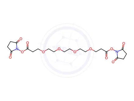 Chemical structure of Bis-PEG4-NHS ester