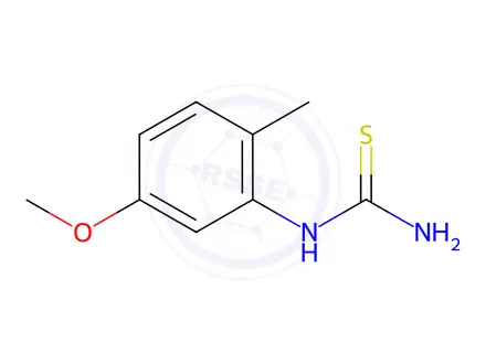 Chemical structure of 1-(5-methoxy-2-methylphenyl)thiourea