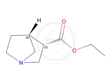 Chemical structure of ENDO-1-AZABICYCLO[2.2.1]HEPTANE-3-CARBOXYLIC ACID, ETHYL ESTER
