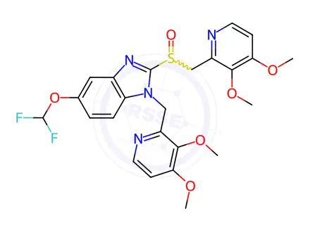 Chemical structure of N-[(3,4-Dimethoxy-2-pyridinyl)methyl] Pantoprazole