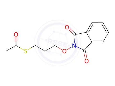 Chemical structure of Ethanethioic Acid S-[3-[(1,3-Dihydro-1,3-dioxo-2H-isoindol-2-yl)oxy]propyl] Ester