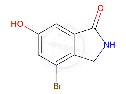 Chemical structure of 4-Bromo-6-hydroxyisoindolin-1-one