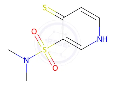 Chemical structure of 4-Mercapto-N,N-dimethylpyridine-3-sulfonamide