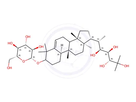 Chemical structure of momorcharaside B