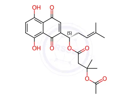 Chemical structure of Alkannin Impurity 50