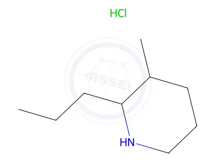 Chemical structure of 3-methyl-2-propylpiperidine hydrochloride