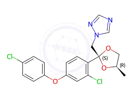 Chemical structure of (2S, 4R)-difenoconazole