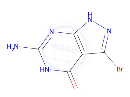 Chemical structure of 6-Amino-3-bromo-1H-pyrazolo[3,4-d]pyrimidin-4(5H)-one