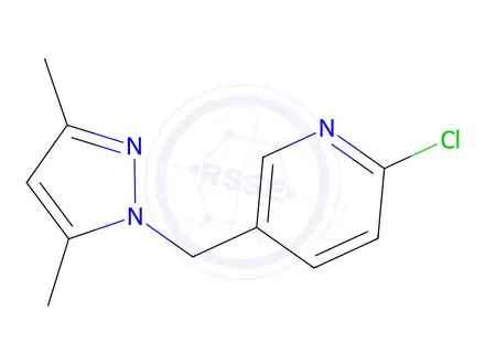 Chemical structure of 2-Chloro-5-[(3,5-dimethyl-1H-pyrazol-1-yl)methyl]-pyridine Hydrochloride