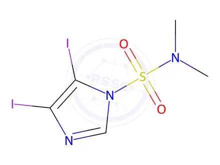 Chemical structure of N,N-Dimethyl 4,5-Diiodo-1H-imidazole-1-sulfonamide