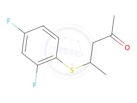Chemical structure of 4-((2,4-Difluorophenyl)thio)pentan-2-one