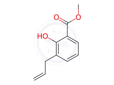 Chemical structure of 2-Hydroxy-3-(2-propen-1-yl)benzoic acid methyl ester