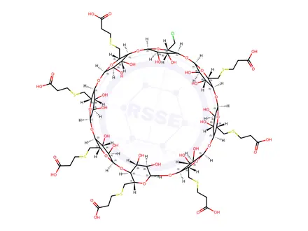 Chemical structure of Sugammadex Monochloro Impurity (Hepta Sodium Salt)