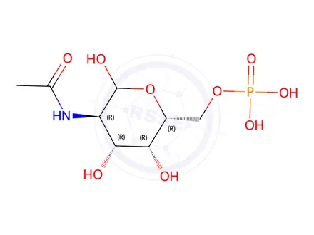 Chemical structure of N-acetyl-D-galactosamine-6-phosphate