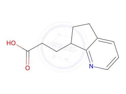 Chemical structure of 3-(6,7-Dihydro-5h-cyclopenta[b]pyridin-7-yl)propanoic acid