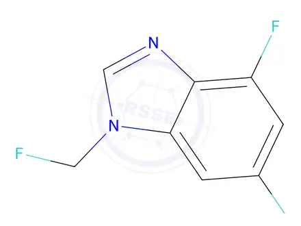Chemical structure of 4,6-difluoro-1-(fluoromethyl)-1H-1,3-benzodiazole