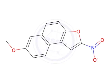 Chemical structure of 2-Nitro-7-methoxynaphtho[2,1-b]furan