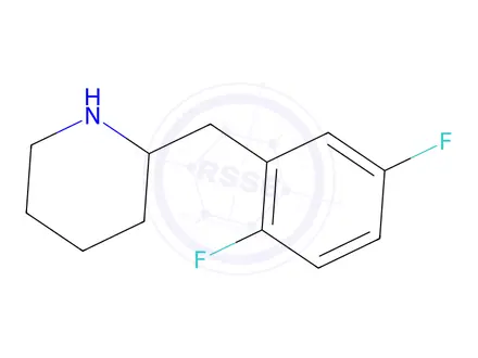 Chemical structure of 2-(2,5-Difluorobenzyl)piperidine