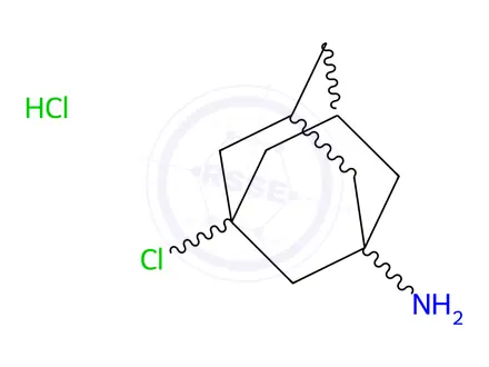 Chemical structure of 3-Chloro-1-aminoadamantane Hydrochloride