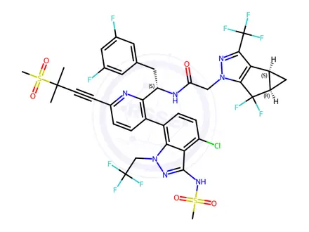 Chemical structure of Lenacapavir