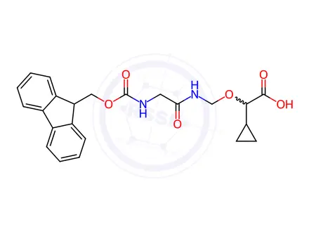 Chemical structure of Fmoc-Gly-NH-CH2-O-Cyclopropane-CH2COOH