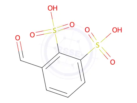Chemical structure of 3-Formylbenzene-1,2-disulfonoic Acid