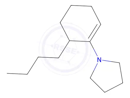 Chemical structure of 1-(6-Butyl-1-cyclohexen-1-yl)pyrrolidine