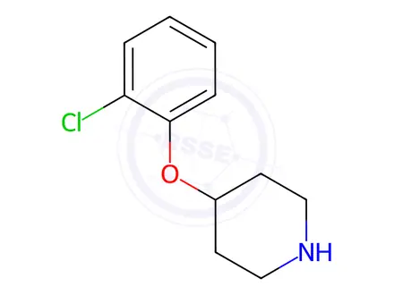 Chemical structure of 4-(2-Chlorophenoxy)piperidine