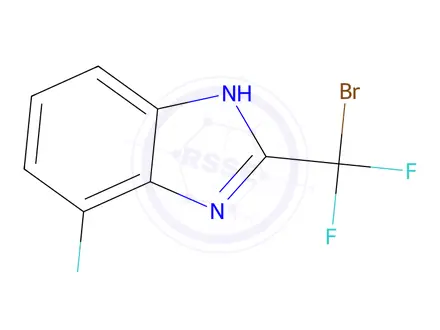 Chemical structure of 2-(Bromodifluoromethyl)-4-fluoro-1H-benzo[d]imidazole