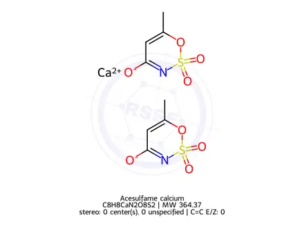 Chemical structure of Acesulfame calcium