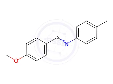 Chemical structure of N-[(1E)-(4-methoxyphenyl)methylene]-N-(4-methylphenyl)amine