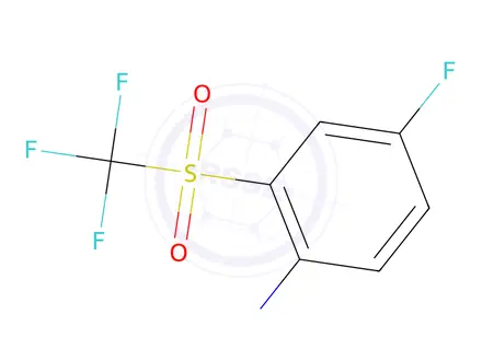 Chemical structure of 4-Fluoro-2-((trifluoromethyl)sulfonyl)aniline