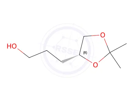 Chemical structure of (R)-2,2-DIMETHYL-1,3-DIOXOLANE-4-PROPANOL