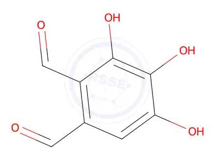 Chemical structure of 3,4,5-Trihydroxyphthalaldehyde