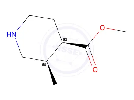 Chemical structure of Methyl (3R,4R)-3-methylpiperidine-4-carboxylate