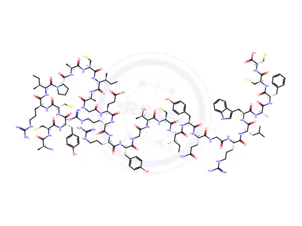 Chemical structure of Defensin HNP-1 (Human)