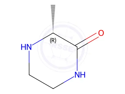 Chemical structure of (R)-3-METHYL-2-KETOPIPERAZINE