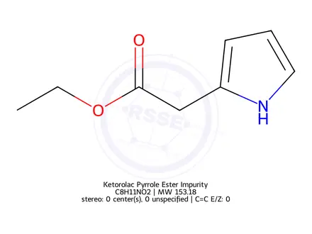 Chemical structure of Ketorolac Pyrrole Ester Impurity