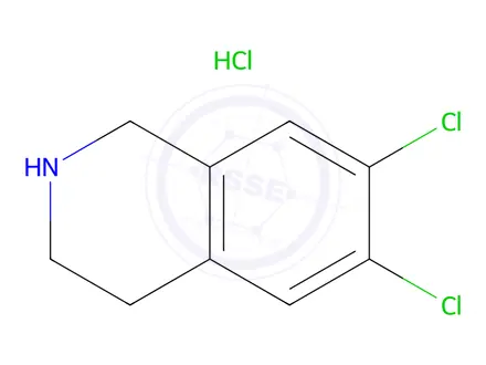 Chemical structure of 6,7-Dichloro-1,2,3,4-tetrahydro-isoquinoline Hydrochloride