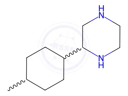 Chemical structure of Piperazine, 2-(4-methylcyclohexyl)-(9CI)