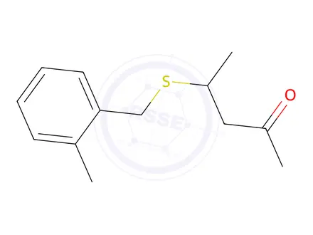 Chemical structure of 4-((2-Methylbenzyl)thio)pentan-2-one