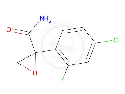 Chemical structure of 2-(2,4-Dichlorophenyl)oxirane-2-carboxamide