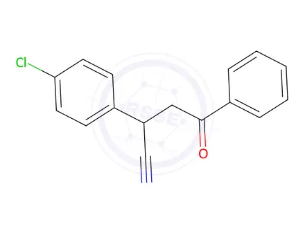 Chemical structure of 2-(4-Chlorophenyl)-4-oxo-4-phenylbutanenitrile